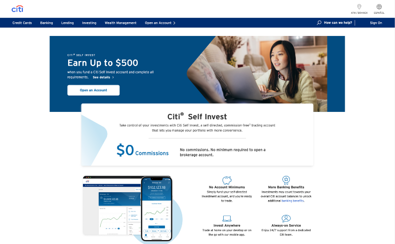 Citi - $500 Brokerage Bonus - Profitable Content